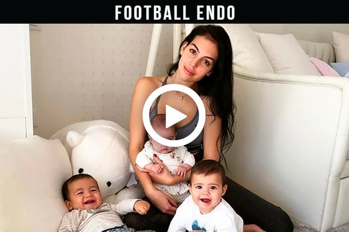 Video: Georgina Rodriguez Ronaldo with children having fun on kids attractions