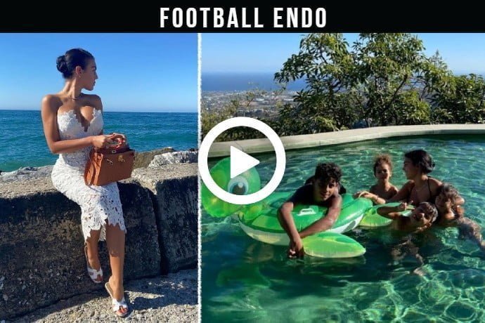 Video: Georgina Rodriguez Ronaldo with children in Marbella, Spain