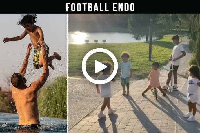Video: Georgina Rodriguez and Cristiano Ronaldo children plays with Karim Benzema son