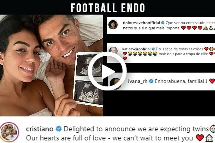 Video: Reactions to Cristiano Ronaldo & Georgina Rodriguez are expecting twins 👶🏻👶🏻 [October 2021]
