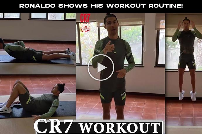 Video: Cristiano Ronaldo Shows his Workout Routine!