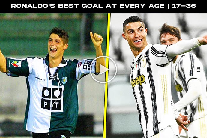 Video: Cristiano Ronaldo’s Best Goal At Every Age | 17-36