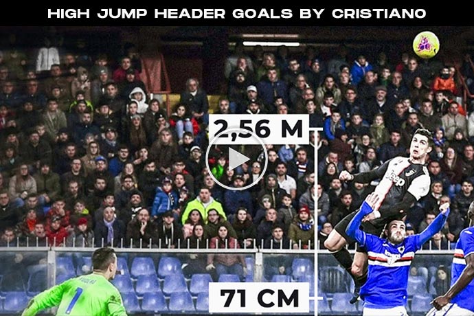 Video: 10+ High Jump Header Goals by Cristiano Ronaldo
