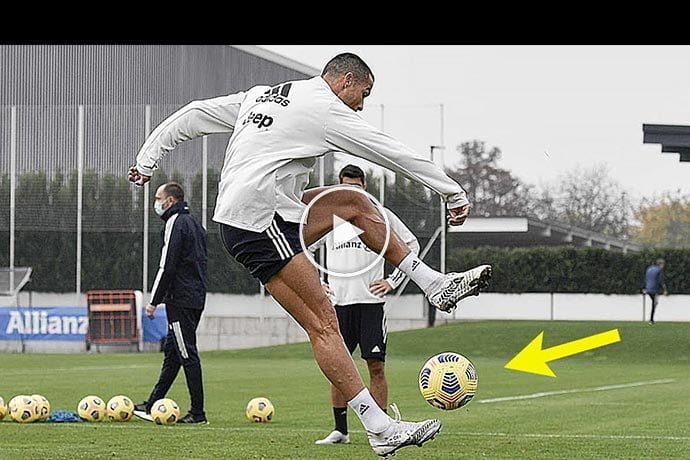 Video: Cristiano Ronaldo Does Illegal Things In Training
