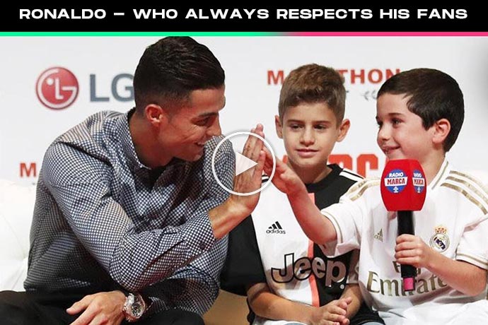 Watch How Cristiano Ronaldo always respects his fans