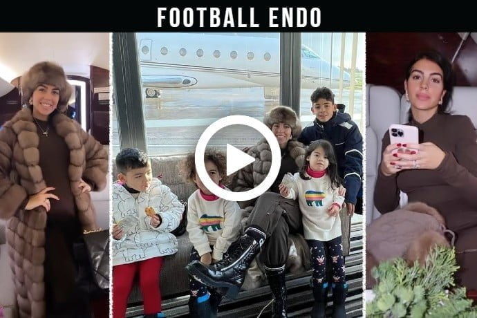 Video: Pregnant Georgina Rodriguez with all children heading for a dream trip to North Pole