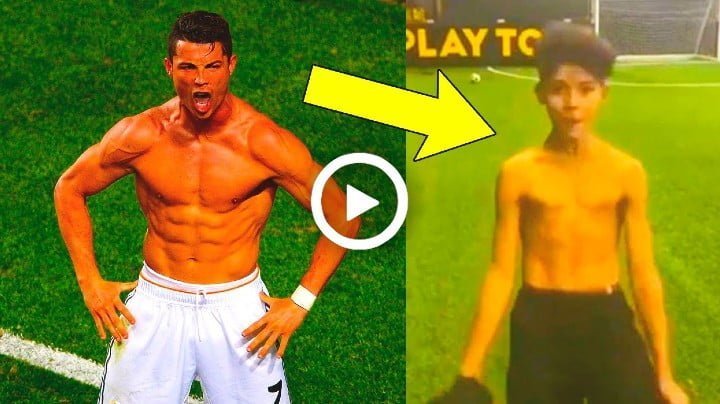 Video: That's How Ronaldo Jr Copies His Father