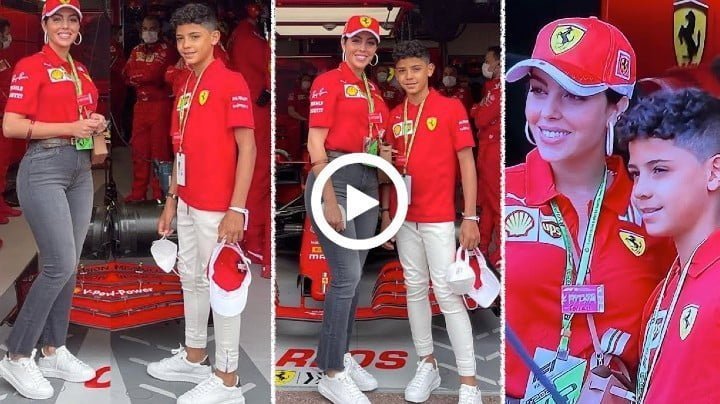 Video: Georgina Rodriguez Ronaldo and CR7 Jr in Monaco at Grand Prix Formula One