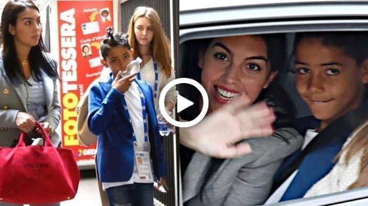 Video: Georgina Rodriguez & Cristiano Ronaldo Junior in Sanremo