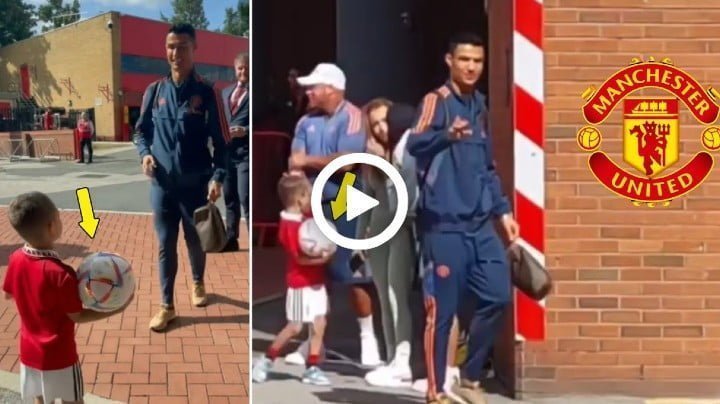 Video: Cristiano Ronaldo Meets With Young Man United Fan