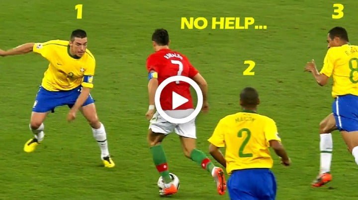 Video: Cristiano Ronaldo had NO HELP in World Cup 2010