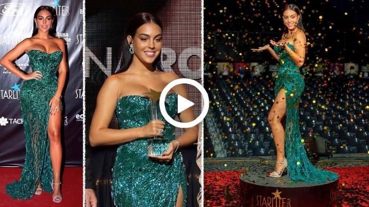 Video: Georgina Rodriguez Ronaldo at Starlite benefit gala in Marbella