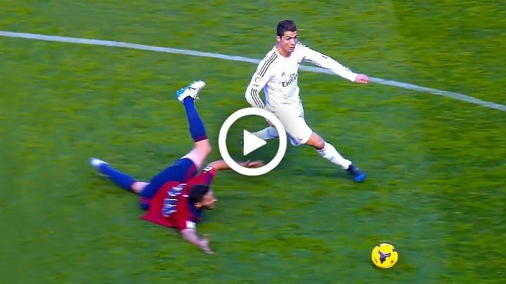 Video: Cristiano Ronaldo Dropping Players Like FLIES