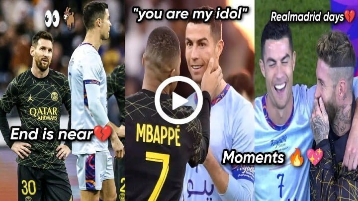 Video: Cristiano Ronaldo Priceless Moments with Messi , Mbappe & Ramos