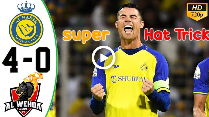 Cristiano Ronaldo HatTrick (FOUR) NASR vs WAH 4-0 All Goals & Highlights 2023.