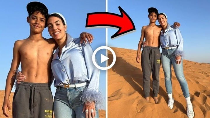 Video: Ronaldo Junior And Georgina Rodríguez Wonderful Day She Spent In The Desert