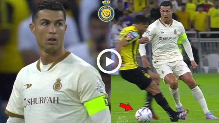 Cristiano Ronaldo Crazy Nutmeg skill vs Al Ittihad.