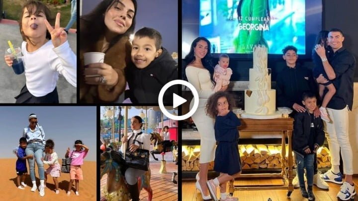 Video: Georgina Rodriguez with her children in Riyadh, Saudi Arabia ❤️ Esmeralda | Alana | Eva | Mateo