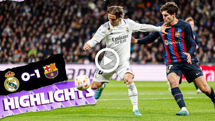 Video: Real Madrid vs FC Barcelona 0-1 | All Goals Copa del Rey | El Clásico