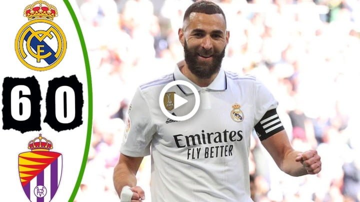 Video: Real Madrid vs Valladolid 6-0 All Goals & Highlights 2023 | Benzema Hattrick