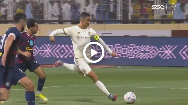 Video: Cristiano Ronaldo Amazing Second Goal Against Al-Adalah