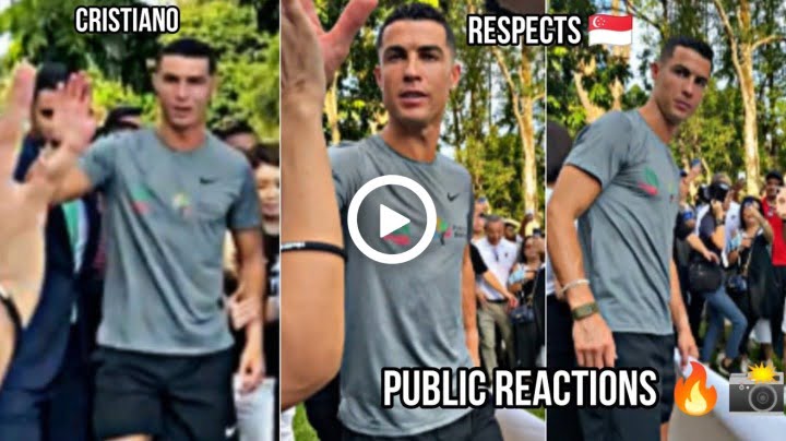 Public Crazy Reactions to Cristiano Ronaldo at Singapore