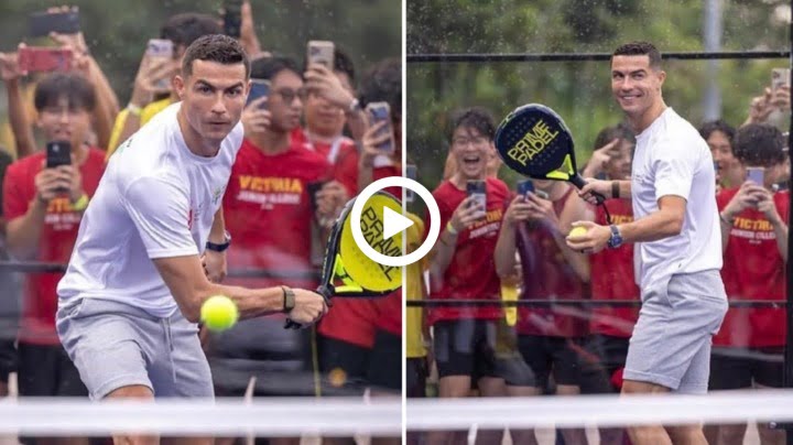 Video: Cristiano Ronaldo knows how to play Pickleball