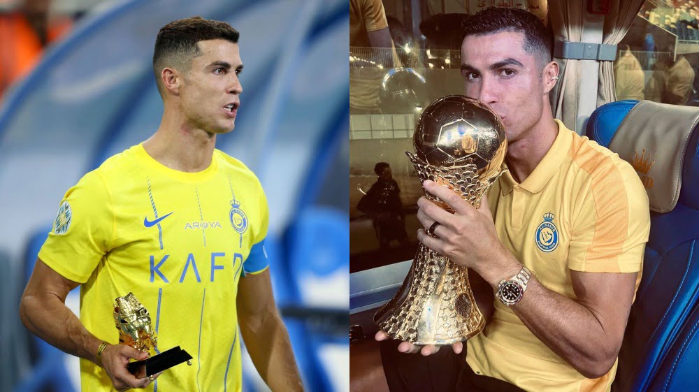 After Winning the Arab Cup, Ronaldo Was Photographed Wearing an 18k Yellow Gold Rolex Gmt Watch Worth $110,000