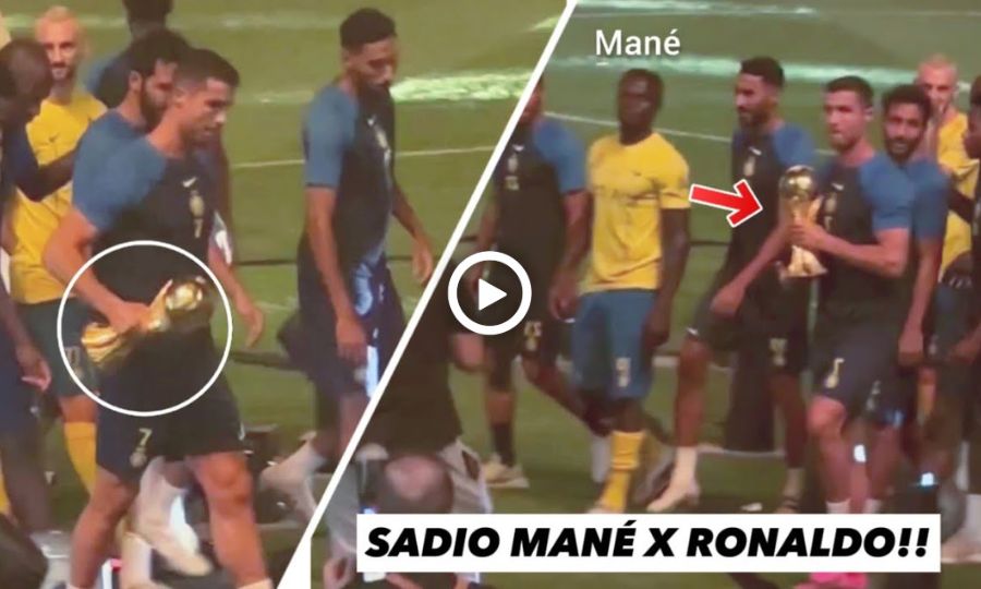 Video: Cristiano Ronaldo, Sadio Mane showed off trophy to Al Nassr fans