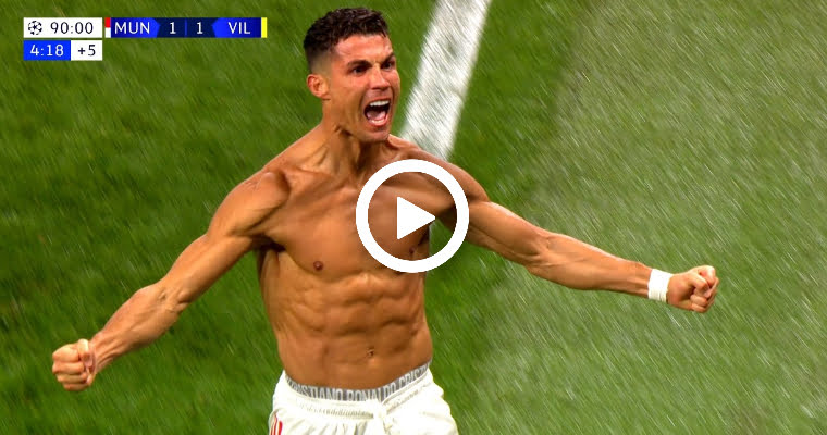 On This Day In 2021  Cristiano Ronaldo Scored A Last-Gasp Winner Against Villarreal