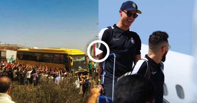Video: Insane Crowd of Fans When Cristiano Ronaldo Arrived in Iran | Airport, Hotel Filled With Fans