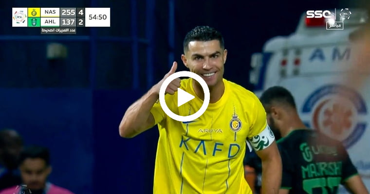 Video Cristiano Ronaldo vs Al Ahli 2 Crazy Left Foot Goals