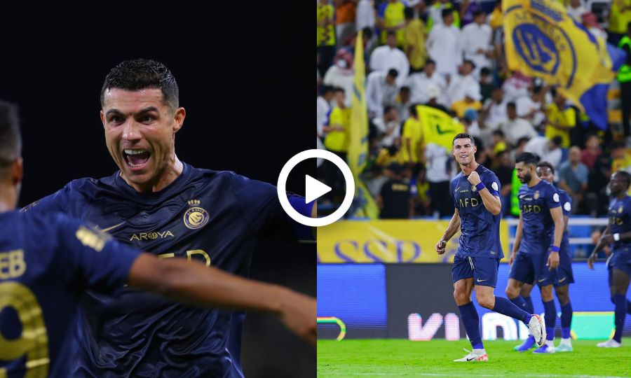 Cristiano Ronaldo Goal and Two Assist Against Al Hazem