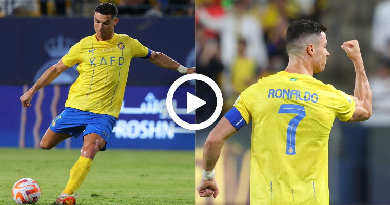 Video Cristiano Ronaldo Scores His 860th Goal Of His Career With A Beautiful Free-kick