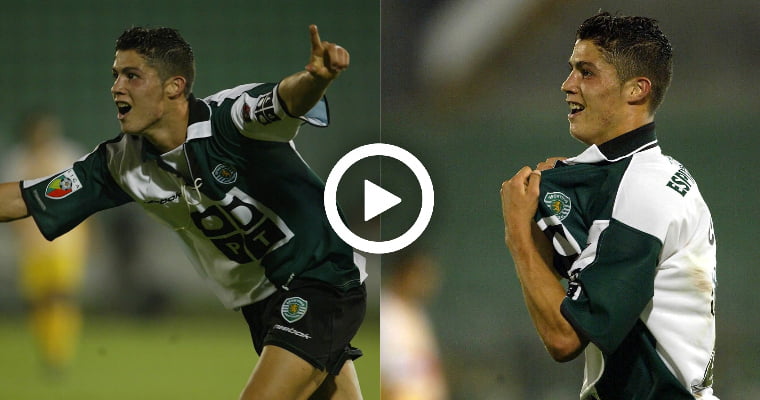 Video On This Day In 2002, Cristiano Ronaldo Scored His First Goal