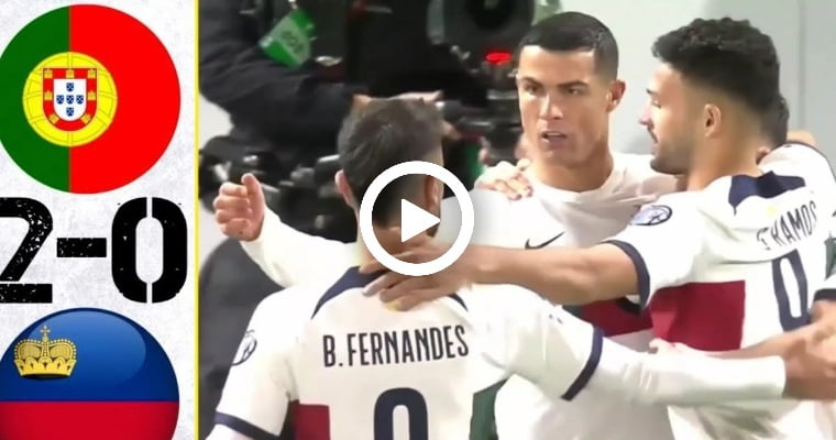 Video: Cristiano Ronaldo Goal vs Liechtenstein | Portugal vs Liechtenstein