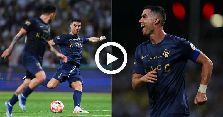 Video: Cristiano Ronaldo Scores His 864 Goal Of His Career | Al Wehda vs Al Nassr