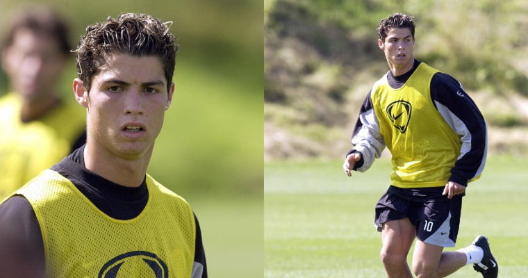 Cristiano Ronaldo Training For Manchester United On August 15, 2003 | See Pics