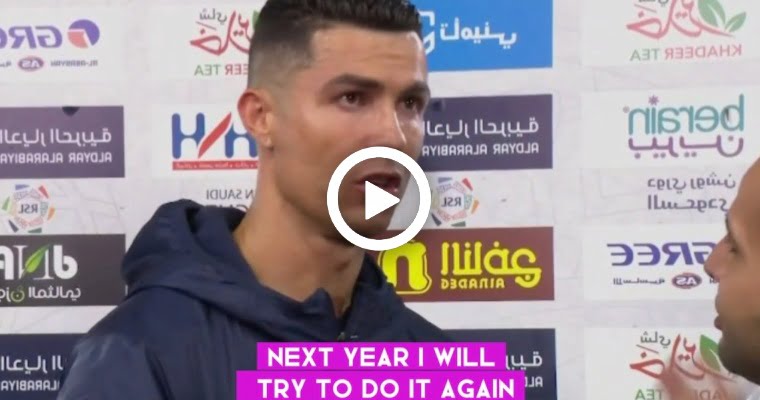 Video: Cristiano Ronaldo Reaction to Become Top Scorer at 38 Years-Old in Interview