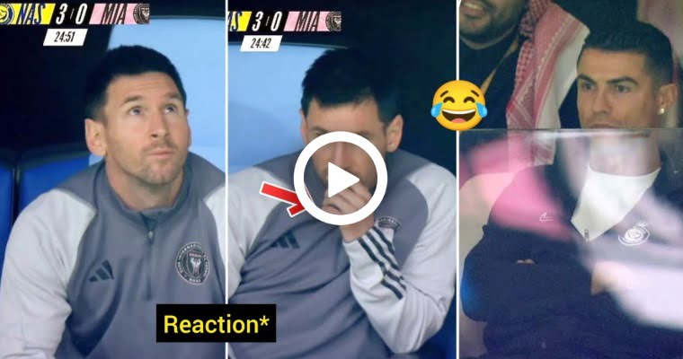 Video: Cristiano Ronaldo,Messi reaction to Inter Miami vs Al Nassr 0:6!!