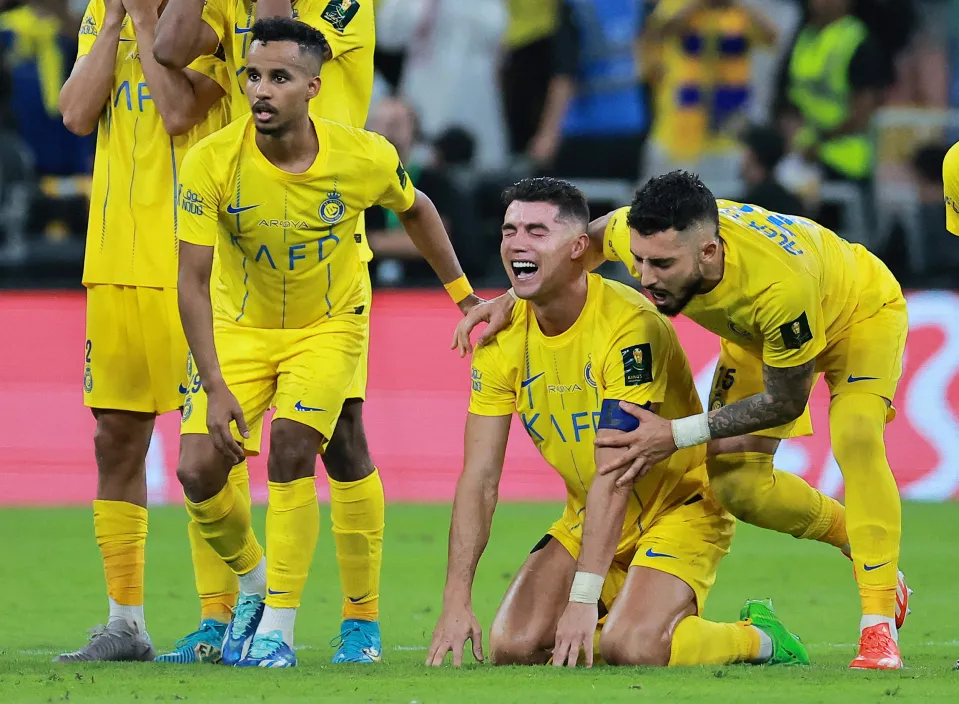 Ronaldo left in tears as an al nassr player missed penalty cost them a trophy