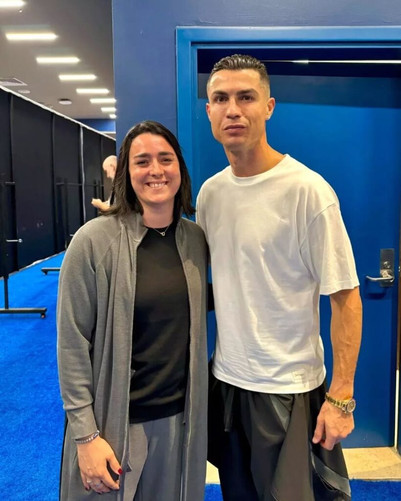 Ronaldo met Ons Jabeur