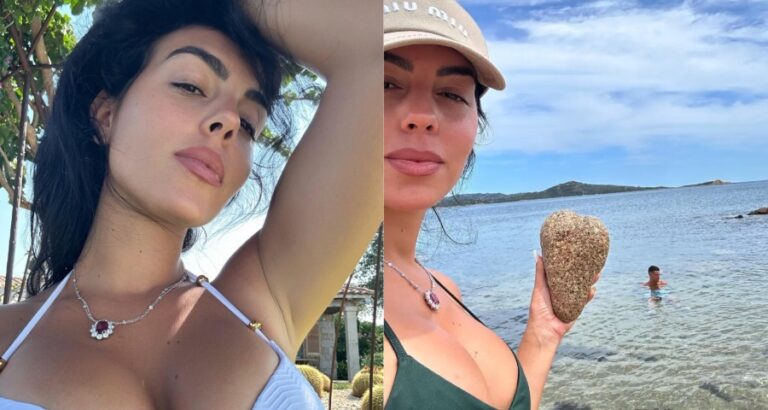 Georgina Rodriguez Leaves Fans Breathless as She Nearly Spills Out of a Blue Bikini During Luxurious Sardinia Holiday