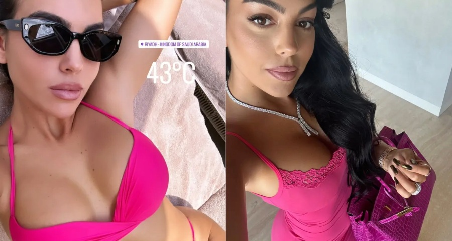 Georgina Rodriguez Basks in Saudi Arabian Sun In Swimsuit