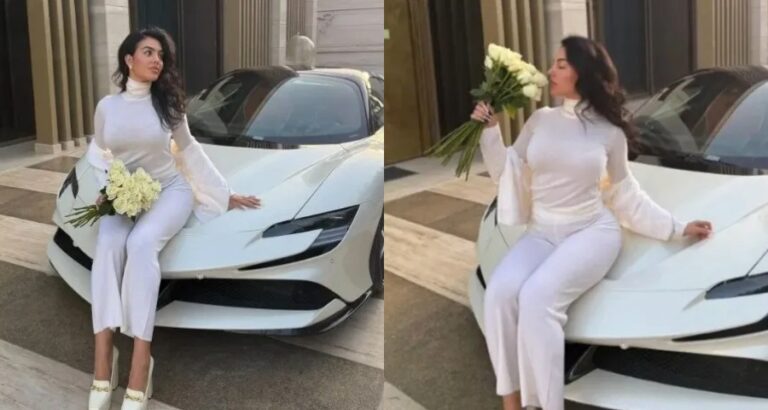 Georgina Rodriguez Poses With £440,000 Ferrari