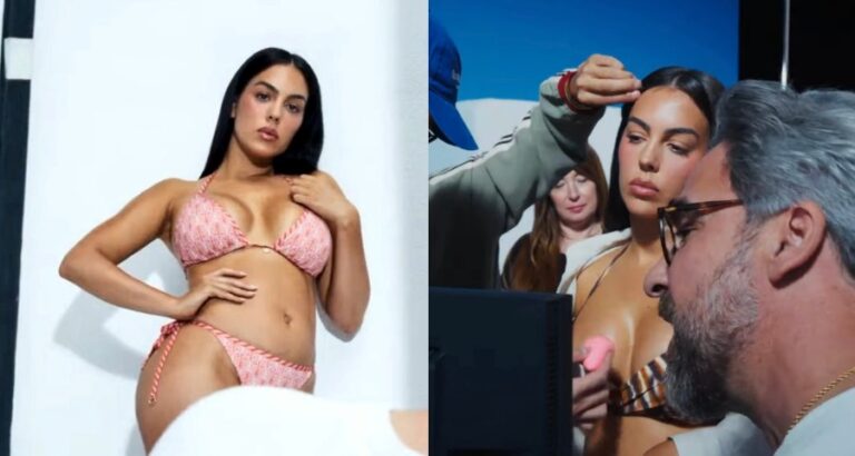Georgina Rodriguez Gives Fans a Behind the Scenes Look at Glamorous Calzedonia Swimwear Campaign