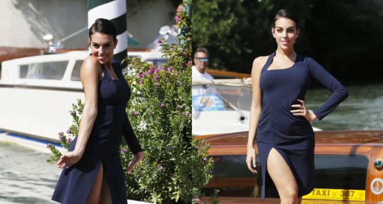 Georgina Rodriguez Stuns at Venice Film Festival With Glamorous Solo Appearance